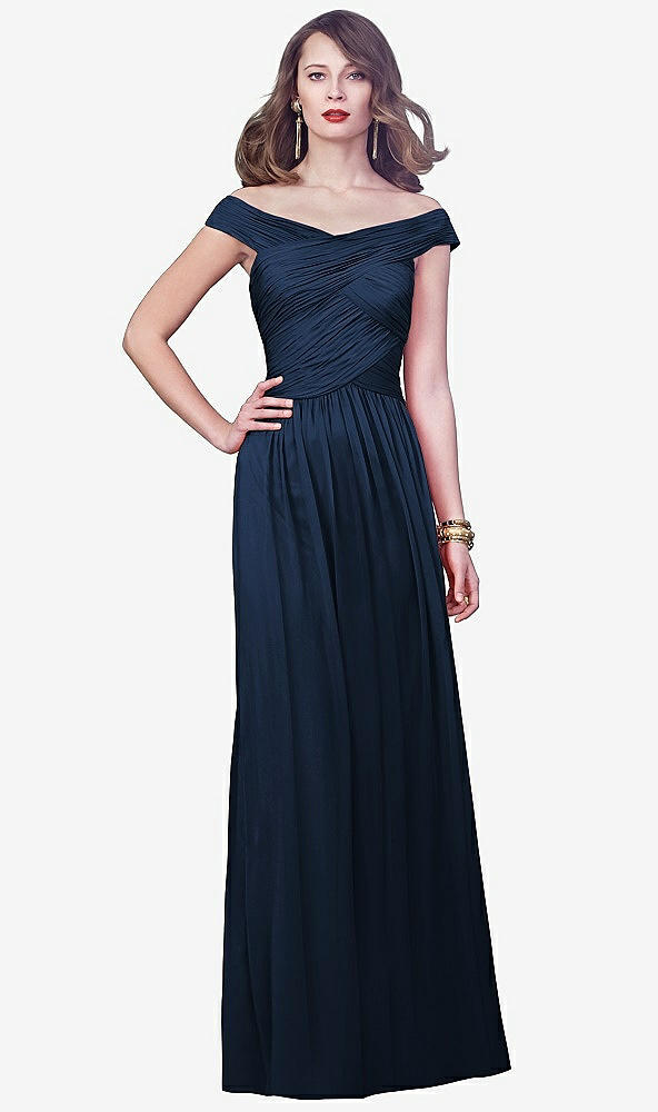 Front View - Midnight Navy Dessy Collection Style 2919