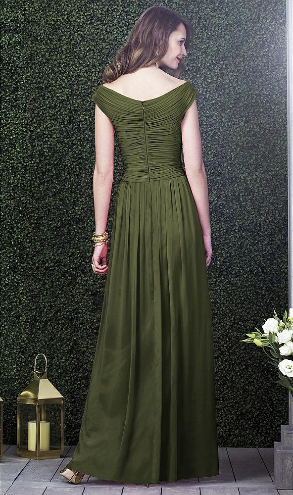 Back View - Olive Green Dessy Collection Style 2919