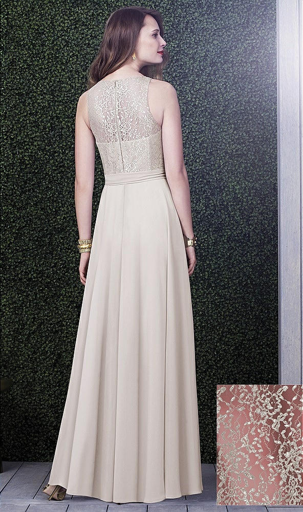 Back View - English Rose & Oyster Dessy Collection Style 2924