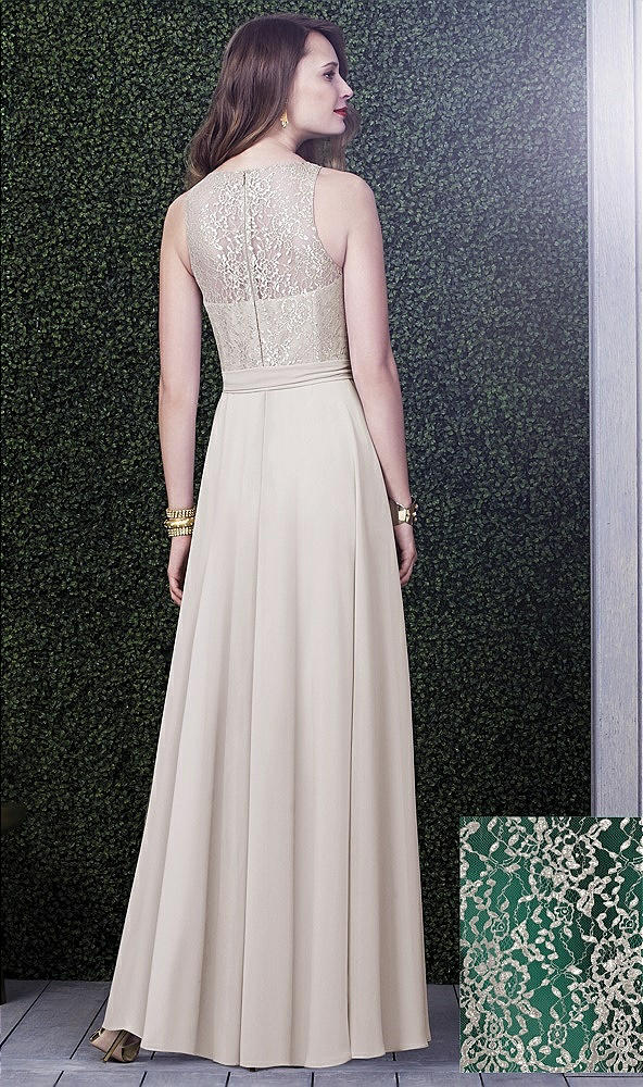 Back View - Hunter Green & Oyster Dessy Collection Style 2924