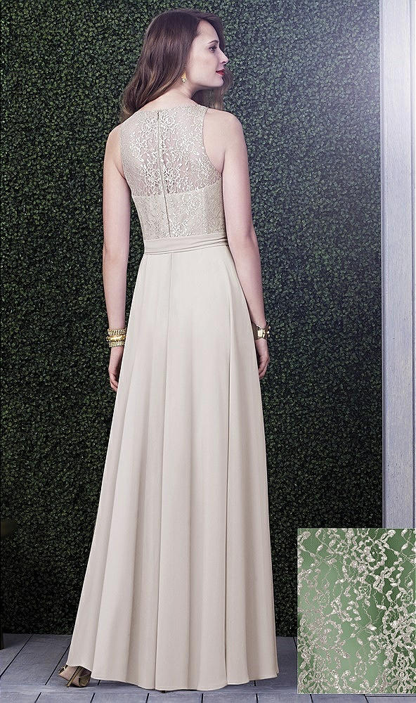 Back View - Vineyard Green & Oyster Dessy Collection Style 2924