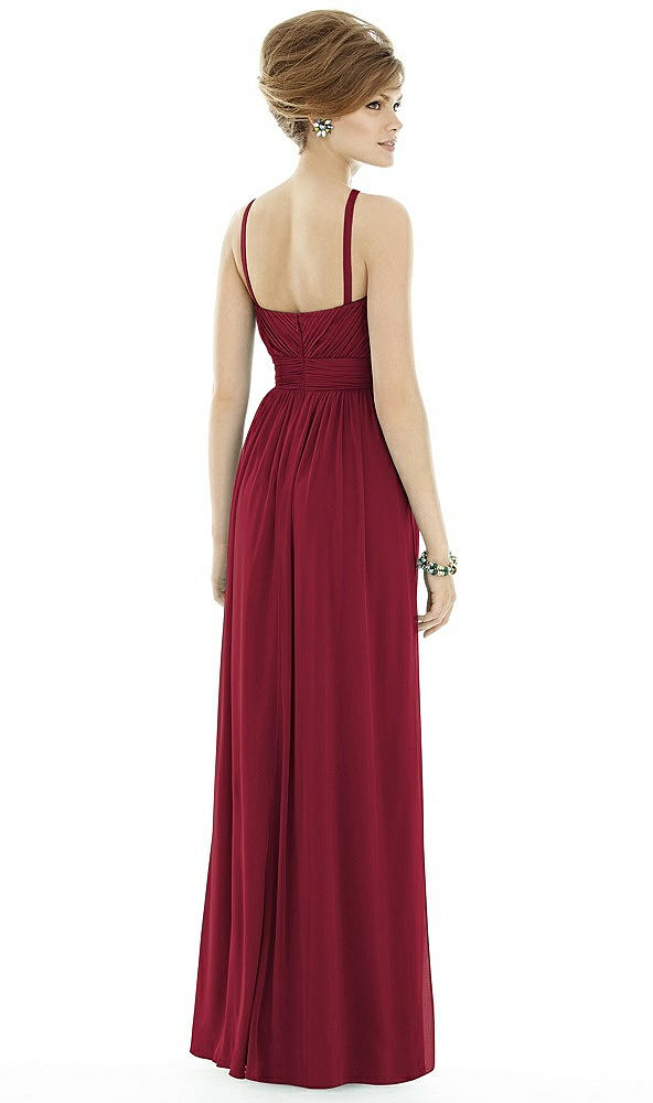 Back View - Burgundy Alfred Sung Style D692