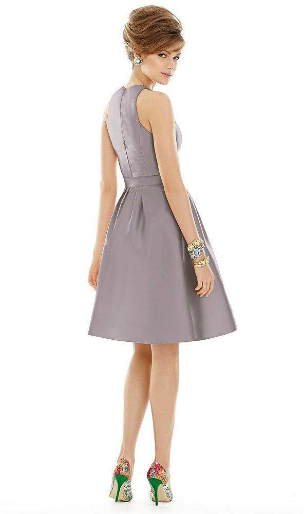 Back View - Cashmere Gray Alfred Sung Style D696