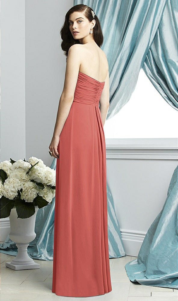 Back View - Coral Pink Dessy Collection Style 2928