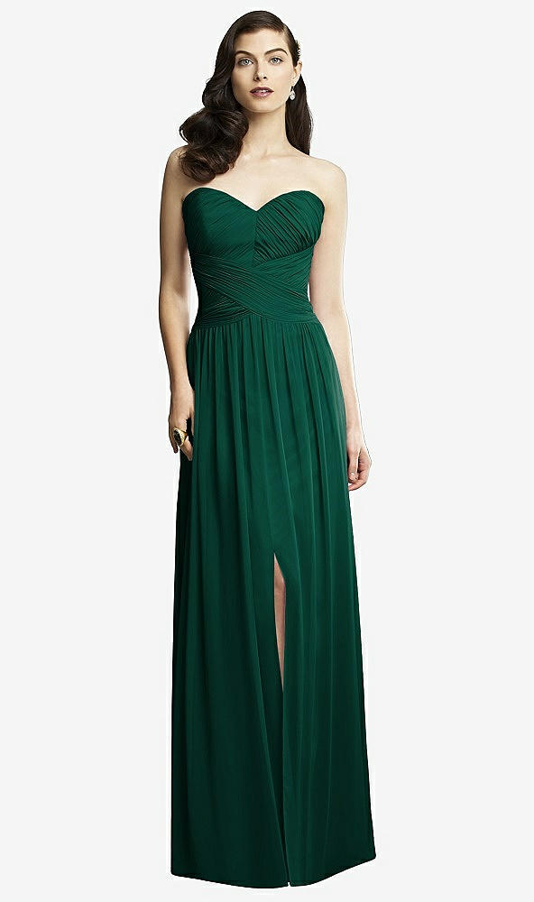 Front View - Hunter Green Dessy Collection Style 2931