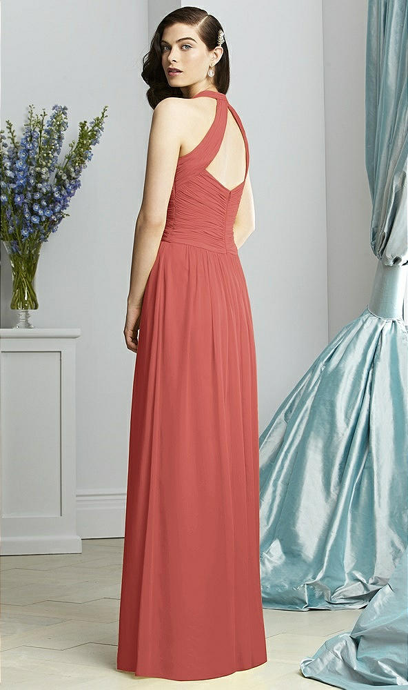 Back View - Coral Pink Dessy Collection Style 2932