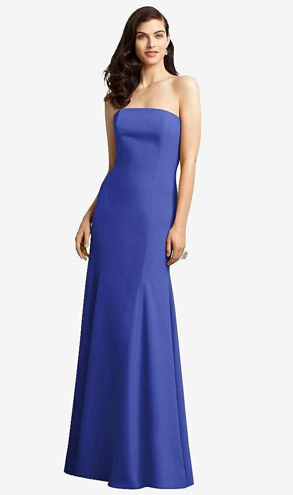 Front View - Cobalt Blue Dessy Bridesmaid Dress 2935