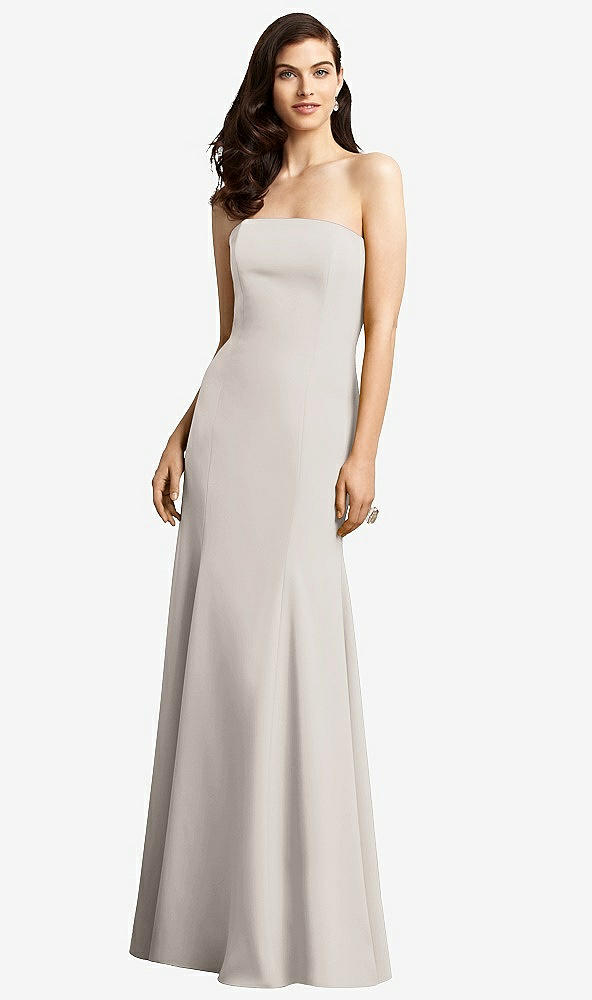 Front View - Taupe Dessy Bridesmaid Dress 2935