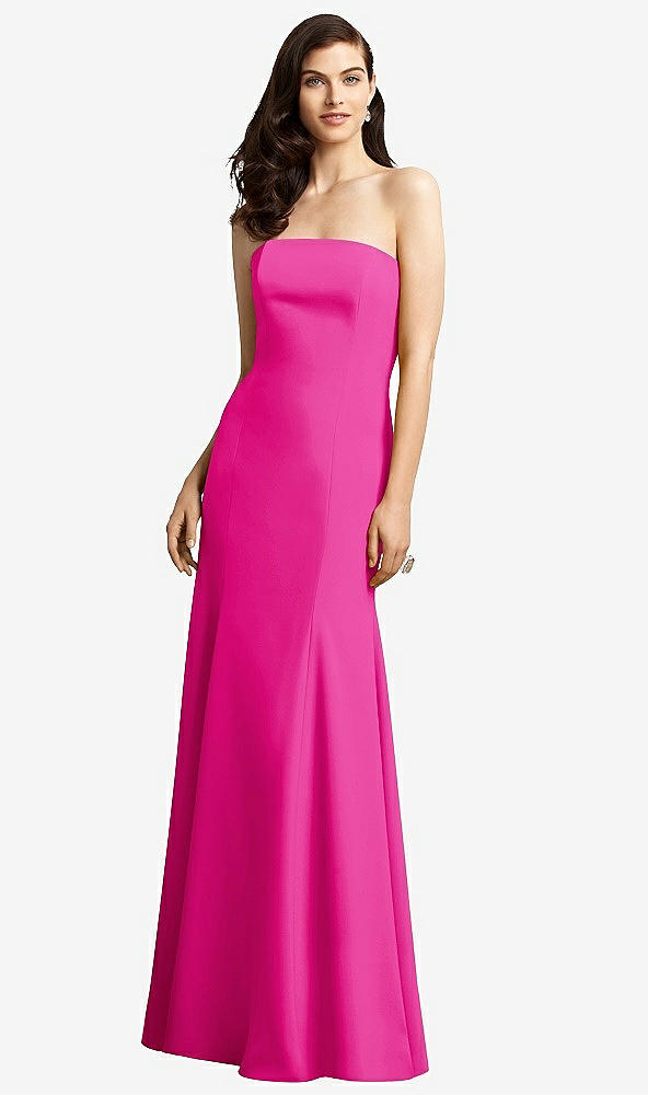 Front View - Think Pink Dessy Bridesmaid Dress 2935
