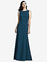 Rear View Thumbnail - Atlantic Blue Dessy Bridesmaid Dress 2936