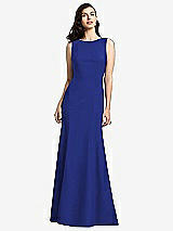 Rear View Thumbnail - Cobalt Blue Dessy Bridesmaid Dress 2936