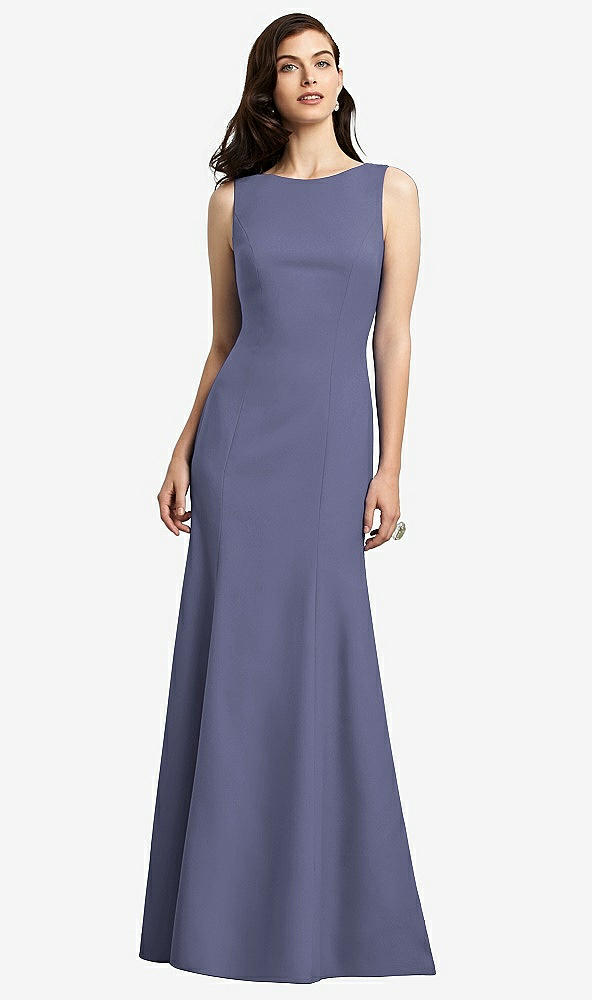 Back View - French Blue Dessy Bridesmaid Dress 2936
