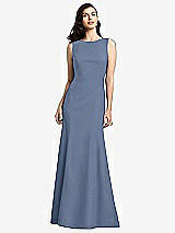 Rear View Thumbnail - Larkspur Blue Dessy Bridesmaid Dress 2936