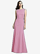 Rear View Thumbnail - Powder Pink Dessy Bridesmaid Dress 2936