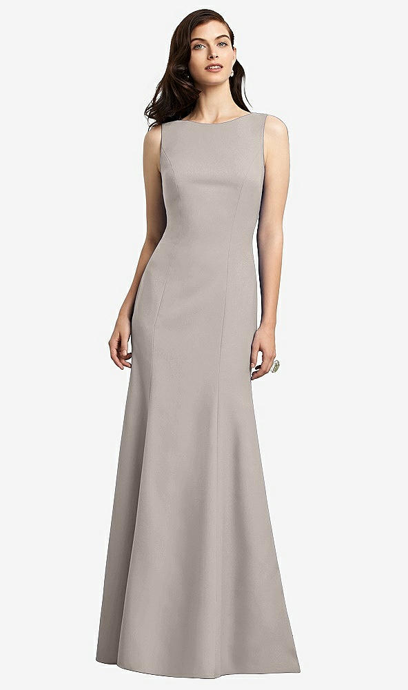 Back View - Taupe Dessy Bridesmaid Dress 2936