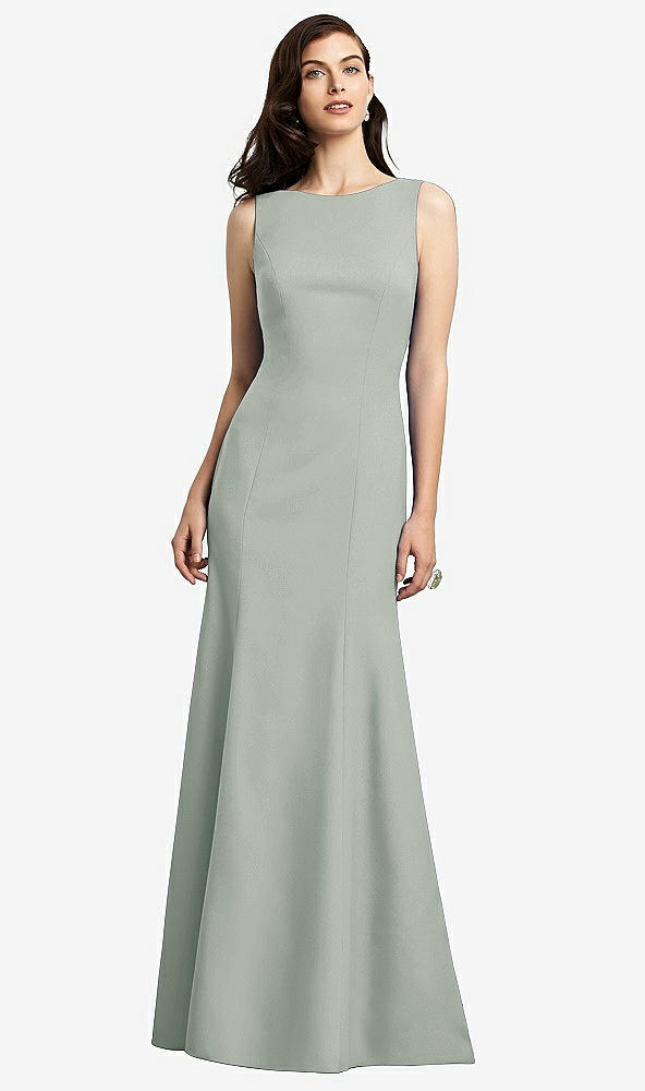 Back View - Willow Green Dessy Bridesmaid Dress 2936
