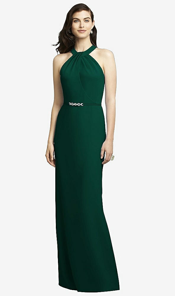 Front View - Hunter Green Dessy Collection Style 2937