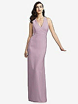 Front View Thumbnail - Suede Rose Dessy Bridesmaid Dress 2938