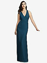 Front View Thumbnail - Atlantic Blue Dessy Bridesmaid Dress 2938