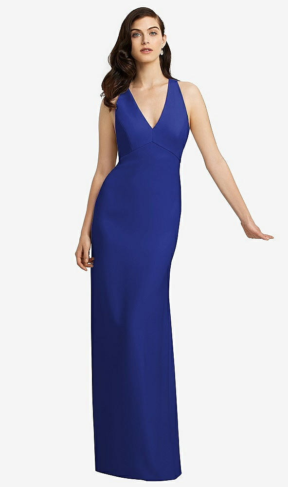 Front View - Cobalt Blue Dessy Bridesmaid Dress 2938