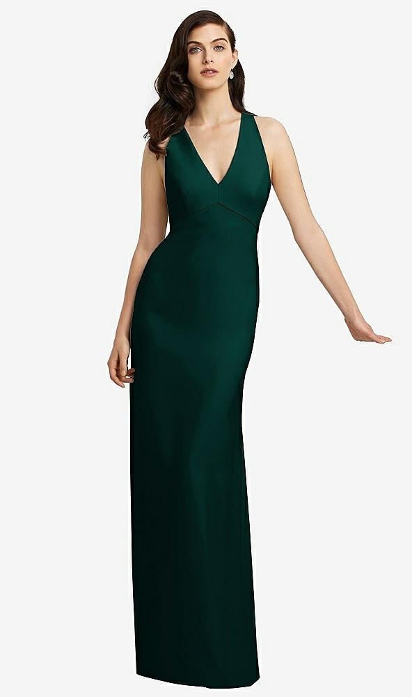 Front View - Evergreen Dessy Bridesmaid Dress 2938