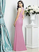Rear View Thumbnail - Powder Pink Dessy Bridesmaid Dress 2938