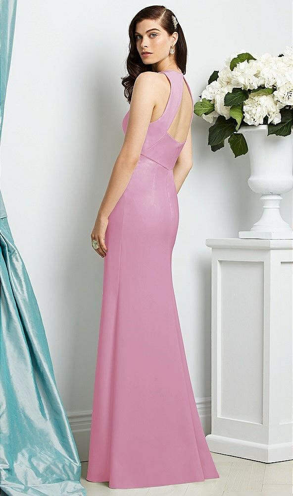 Back View - Powder Pink Dessy Bridesmaid Dress 2938