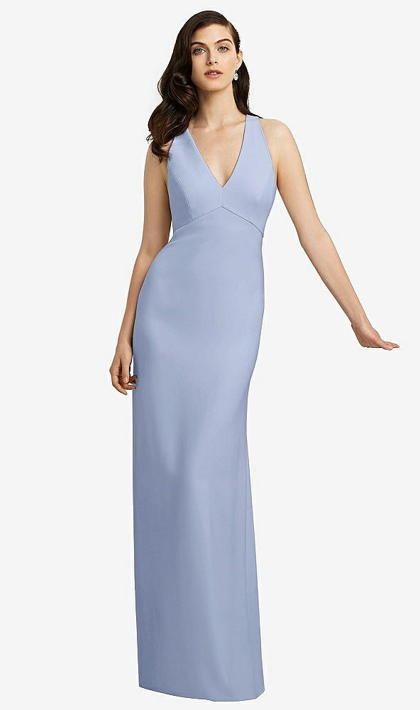 Front View - Sky Blue Dessy Bridesmaid Dress 2938