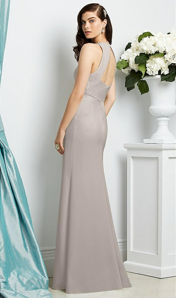 Back View - Taupe Dessy Bridesmaid Dress 2938