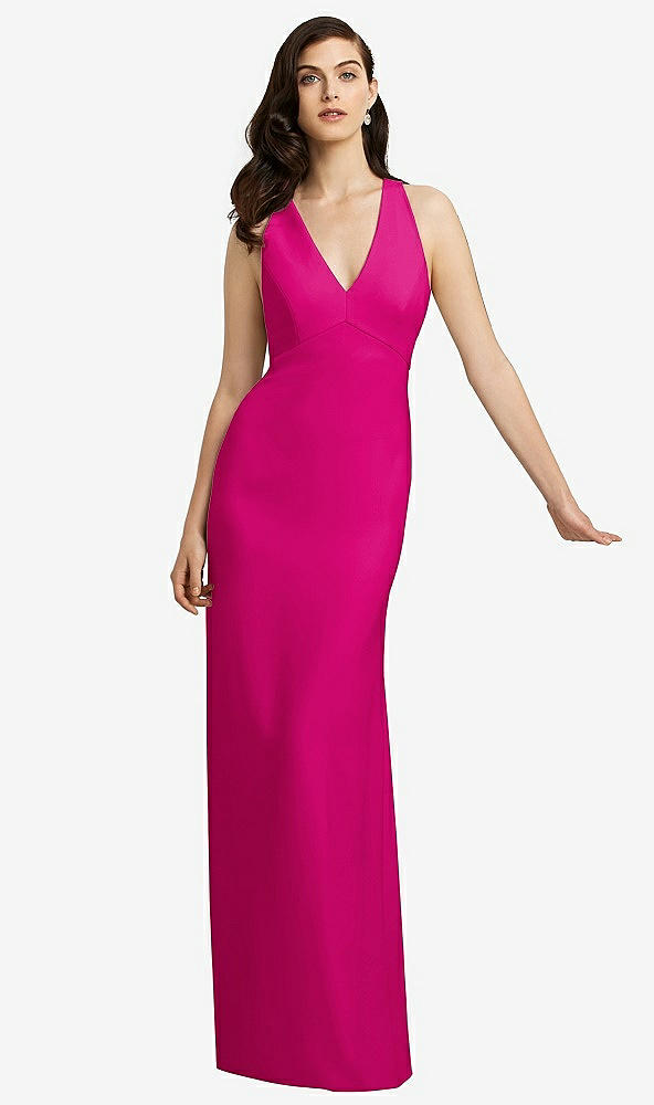 Front View - Think Pink Dessy Bridesmaid Dress 2938