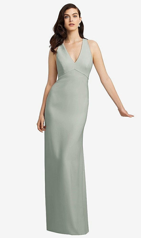 Front View - Willow Green Dessy Bridesmaid Dress 2938
