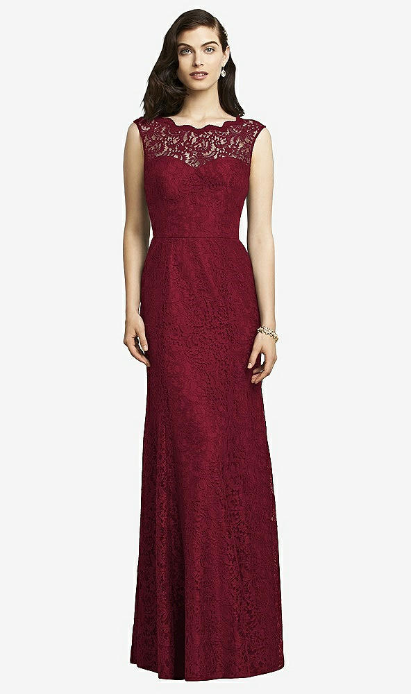 Front View - Burgundy Dessy Bridesmaid Dress 2940
