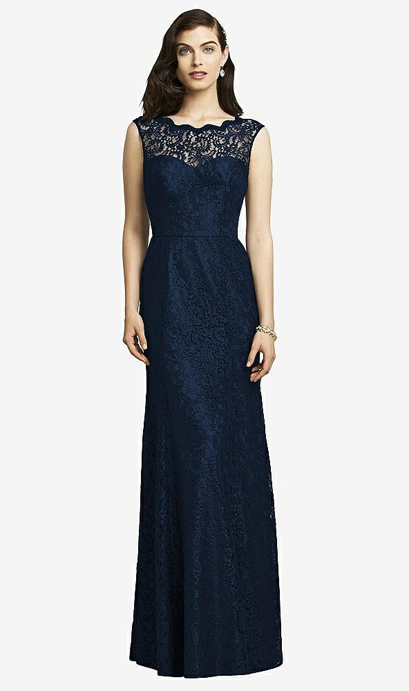 Front View - Midnight Navy Dessy Bridesmaid Dress 2940