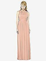 Front View Thumbnail - Pale Peach After Six Bridesmaid Dress 6709