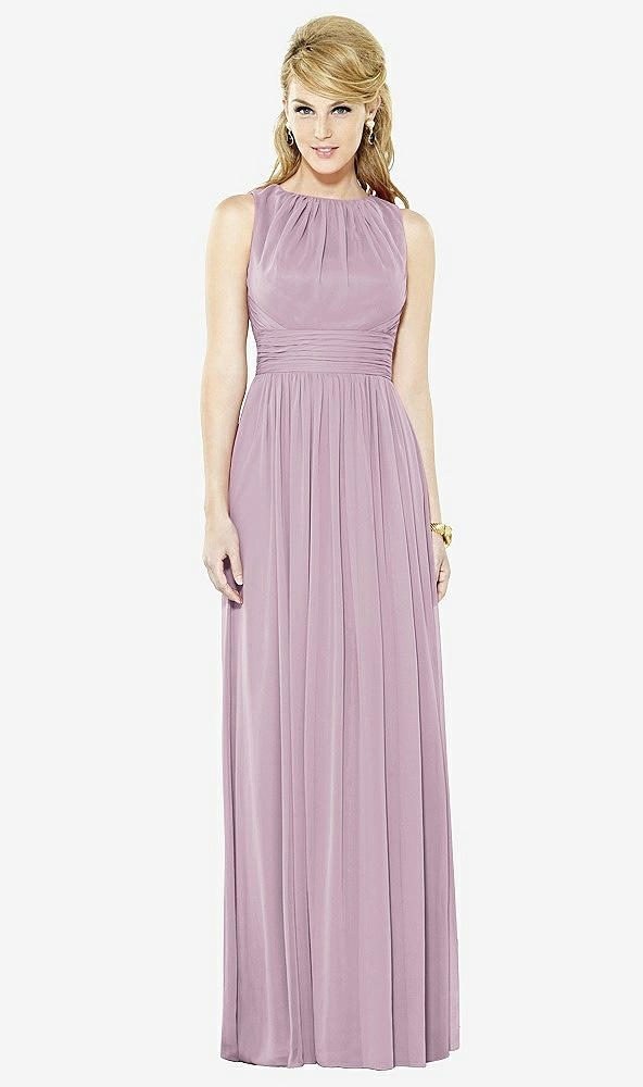 Front View - Suede Rose After Six Bridesmaid Dress 6709