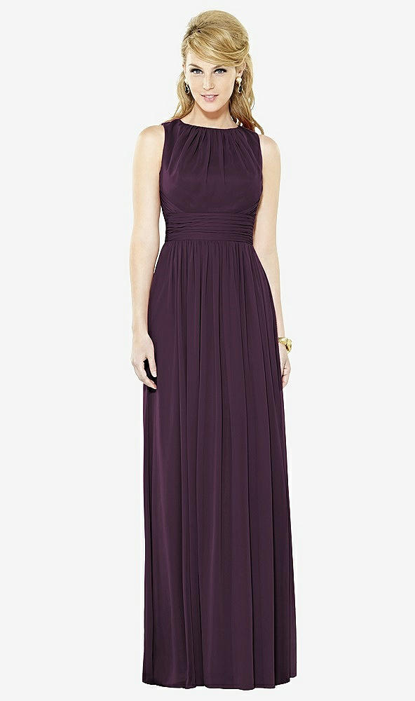 Front View - Aubergine After Six Bridesmaid Dress 6709