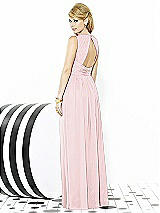 Rear View Thumbnail - Ballet Pink After Six Bridesmaid Dress 6709