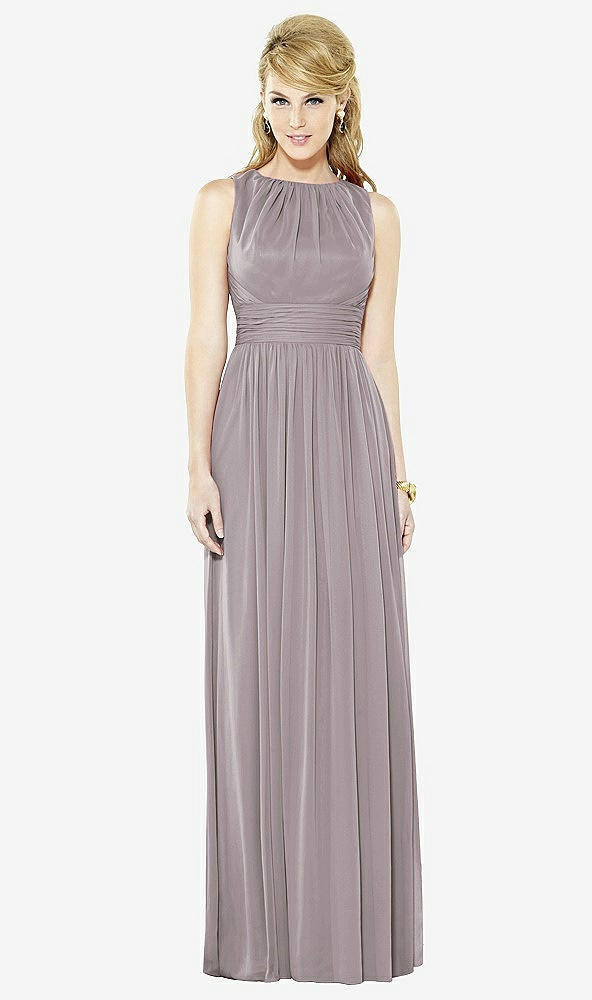 Front View - Cashmere Gray After Six Bridesmaid Dress 6709
