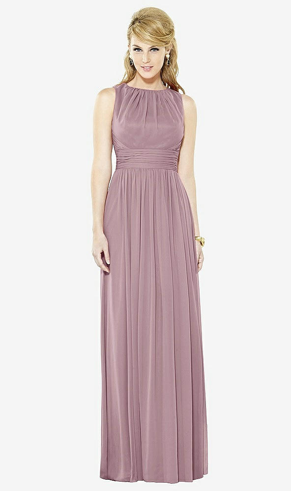 Front View - Dusty Rose After Six Bridesmaid Dress 6709
