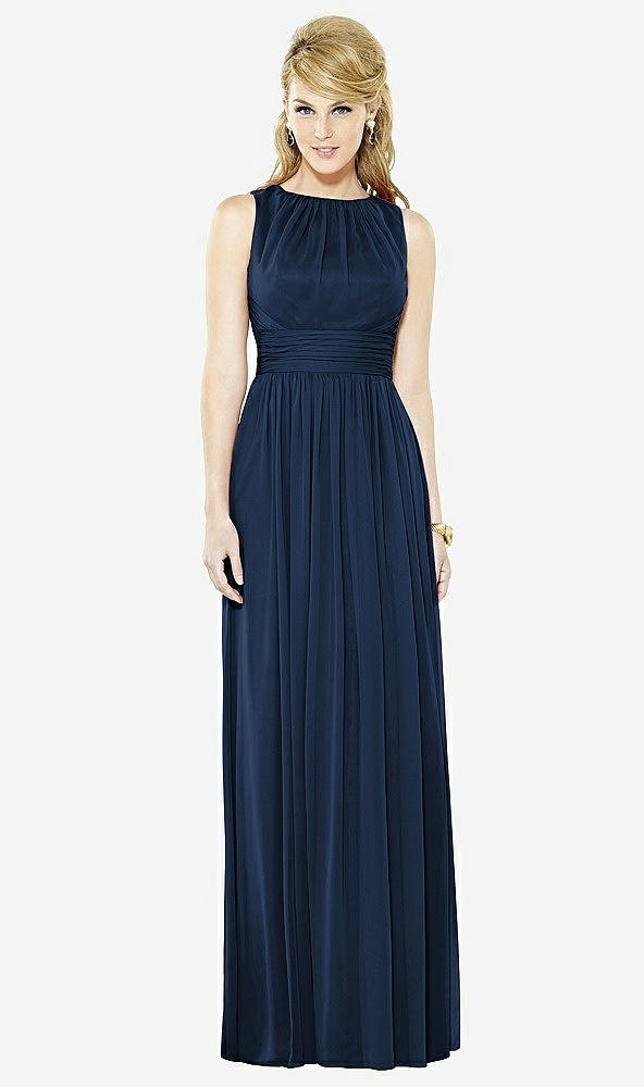 Front View - Midnight Navy After Six Bridesmaid Dress 6709