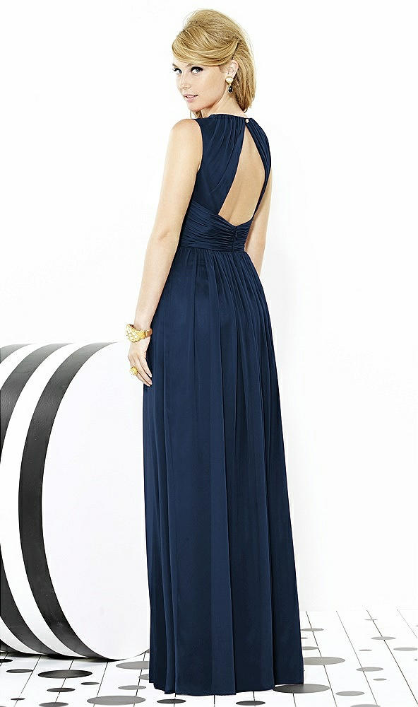 Back View - Midnight Navy After Six Bridesmaid Dress 6709