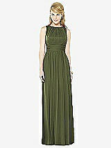 Front View Thumbnail - Olive Green After Six Bridesmaid Dress 6709