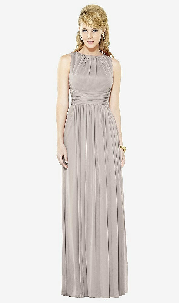 Front View - Taupe After Six Bridesmaid Dress 6709