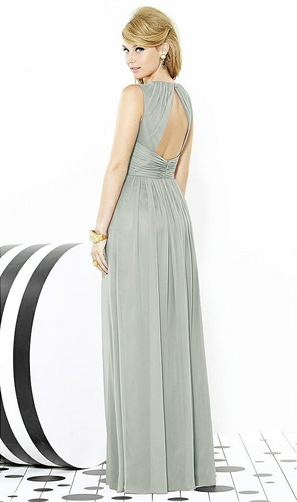 Back View - Willow Green After Six Bridesmaid Dress 6709