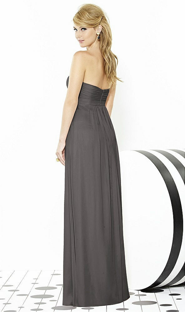 Back View - Caviar Gray After Six Bridesmaids Style 6710