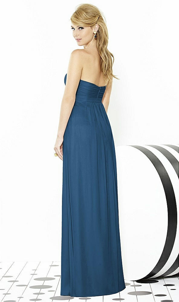 Back View - Dusk Blue After Six Bridesmaids Style 6710