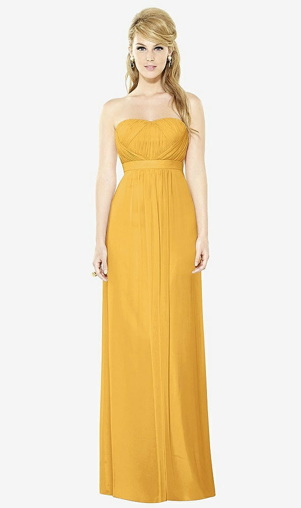 Front View - NYC Yellow After Six Bridesmaids Style 6710