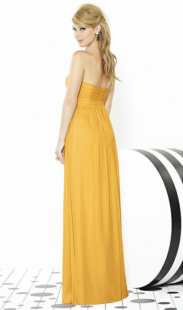 Back View - NYC Yellow After Six Bridesmaids Style 6710
