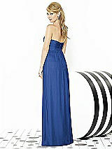 Rear View Thumbnail - Classic Blue After Six Bridesmaids Style 6710