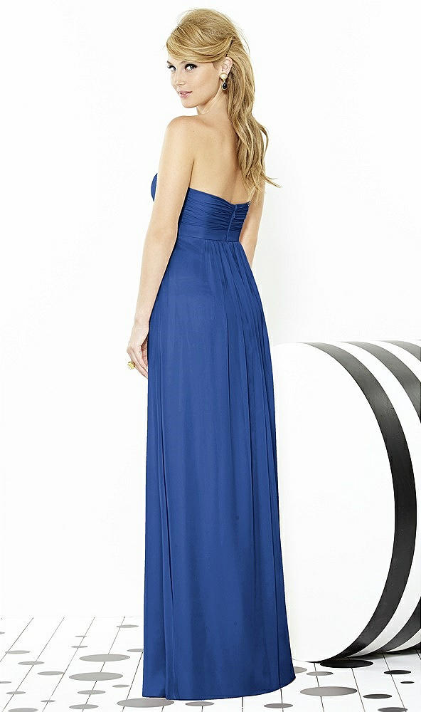 Back View - Classic Blue After Six Bridesmaids Style 6710